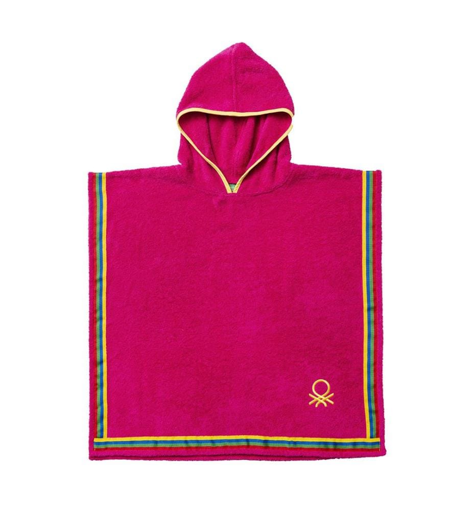 Peignoir poncho garçon 7-14 ans - Rose