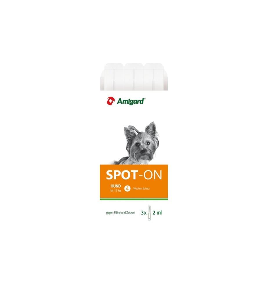 AMIGARD - Gouttes anti-parasite Spot-on chien, 3 x 2 ml