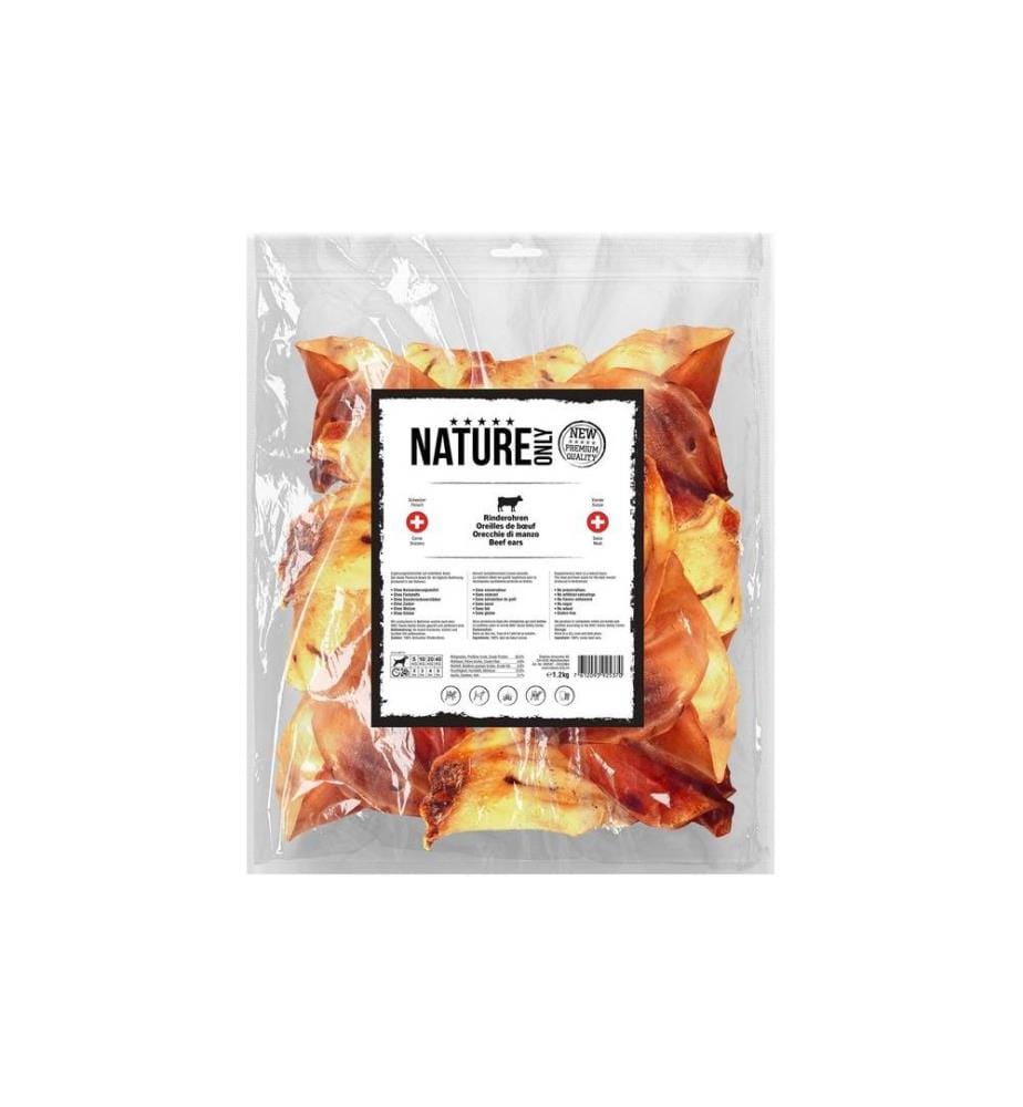 NATUREONLY - Produit à mâcher Oreilles de buf, 1.2 kg