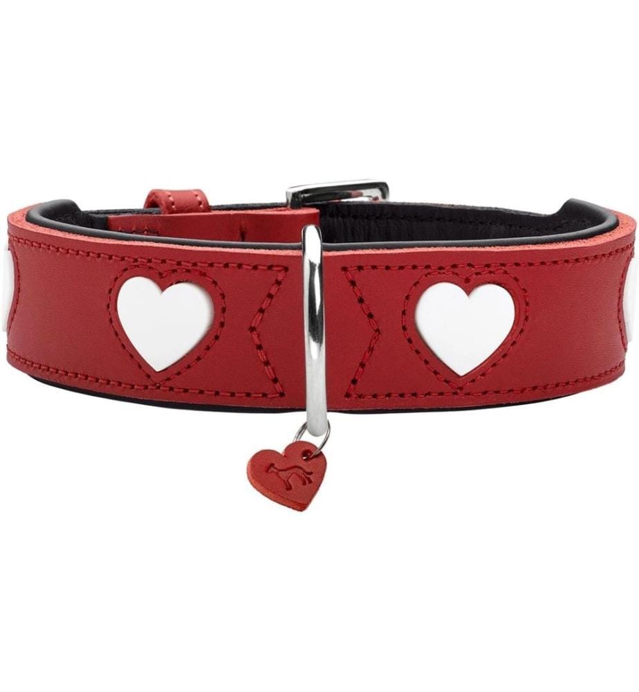 HUNTER - Collier Love M (55), Rouge/Noir