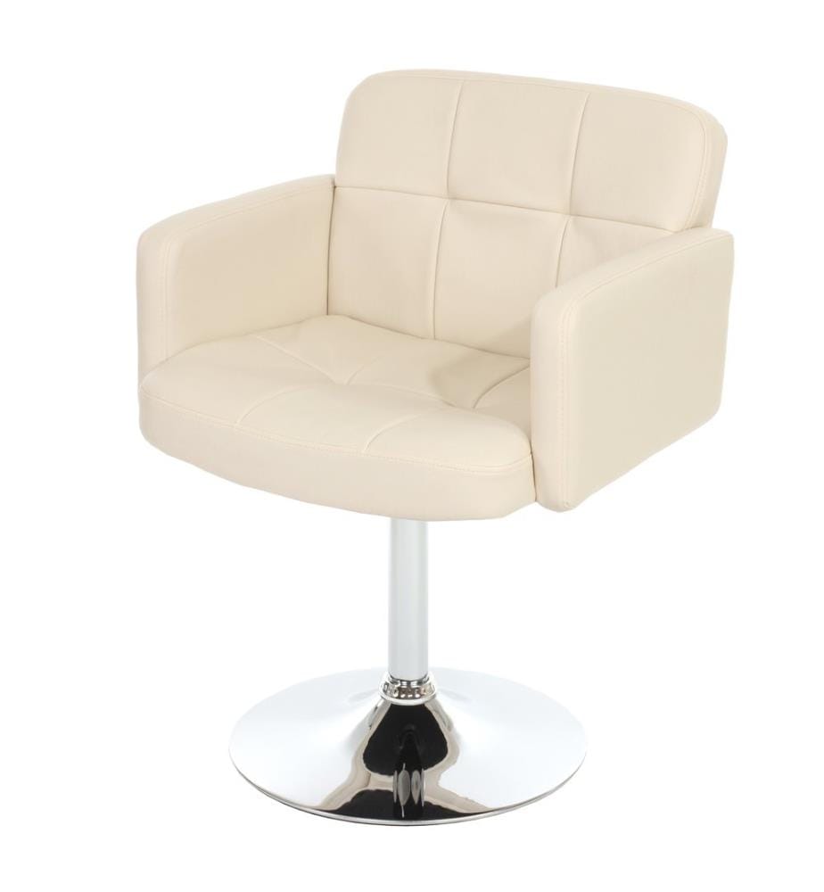 Chaise de salle à manger Orlando chrome crème