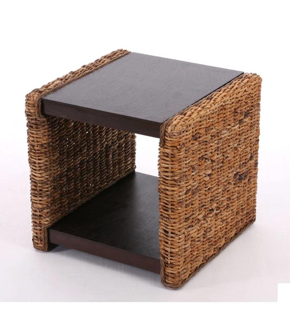 Table d'appoint Lucca Rotin - Tressage de banane