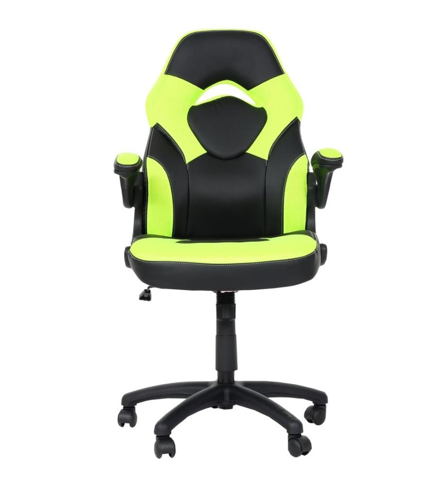 Chaise de bureau Andalousie accoudoir ergonomique réglable noir-vert