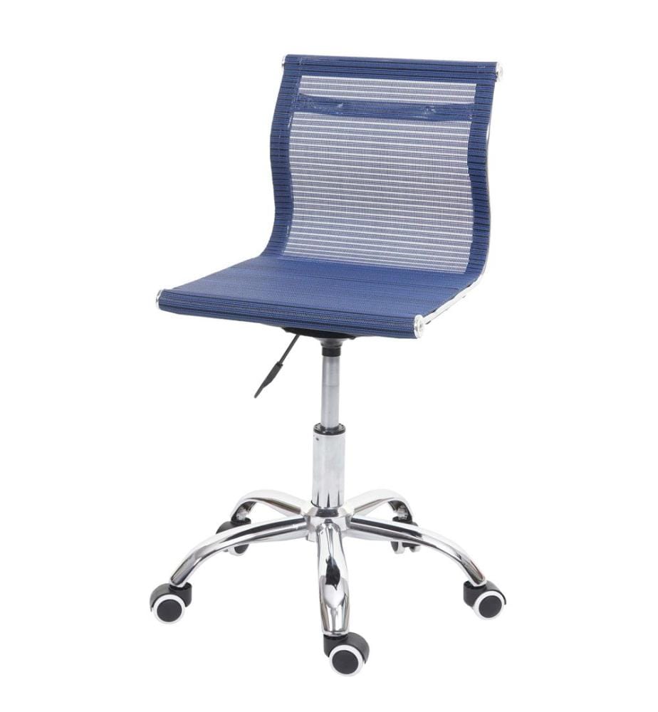 Chaise de bureau Katalonien tissu résille bleu