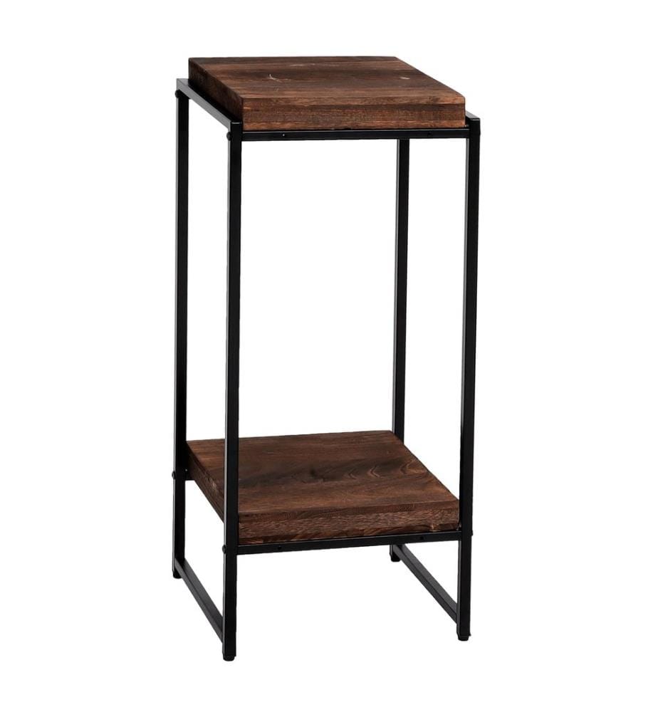 Table à fleurs JAM-K71 Table d'appoint FSC métal brun foncé 82 cm