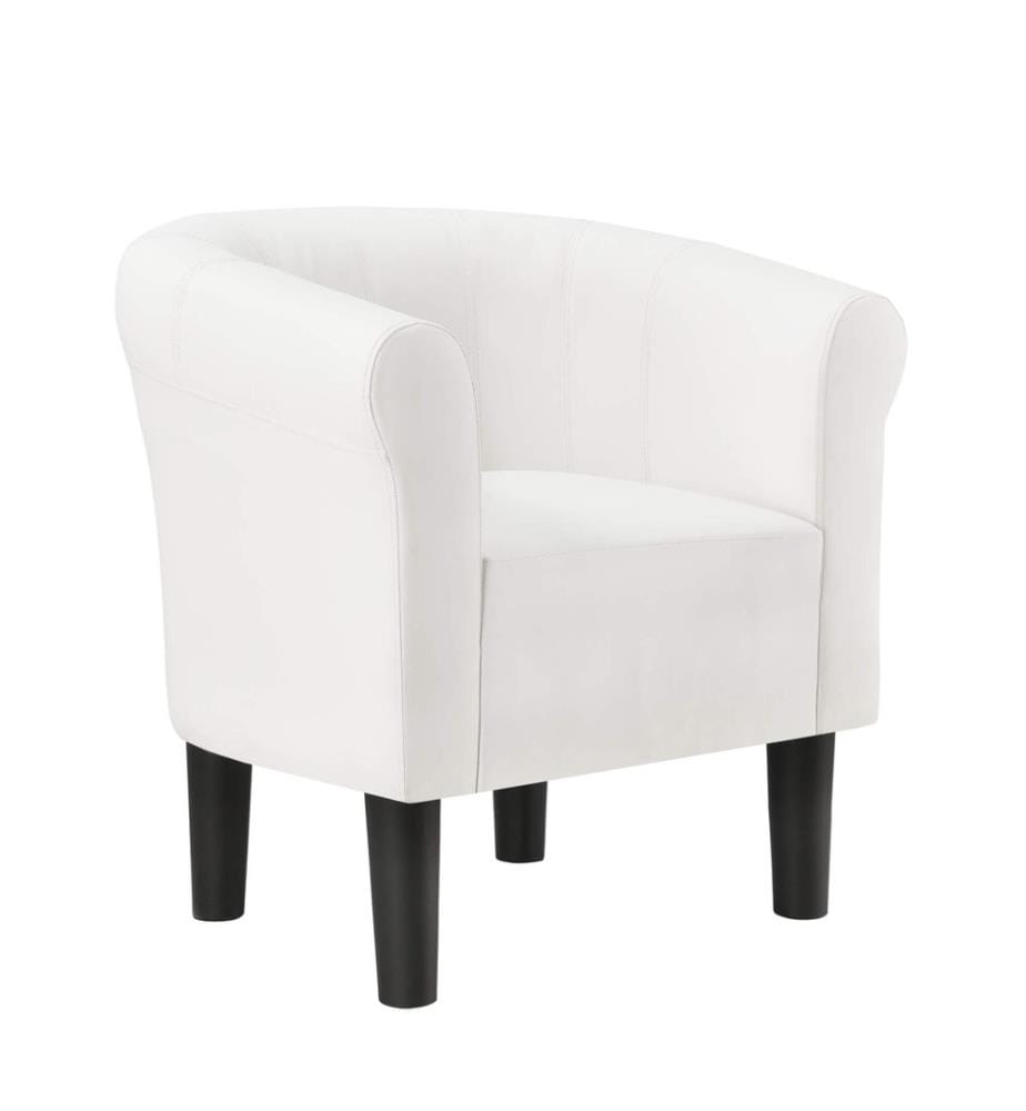 Fauteuil Jelgava 70x70x58 cm Textile Blanc