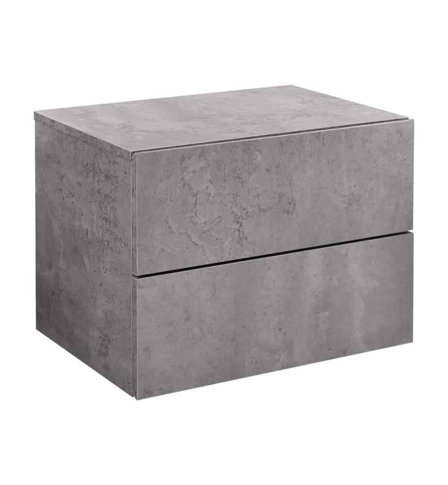 Table de nuit Amberg 40x29x30 cm Armoire suspendue avec 2 tiroirs