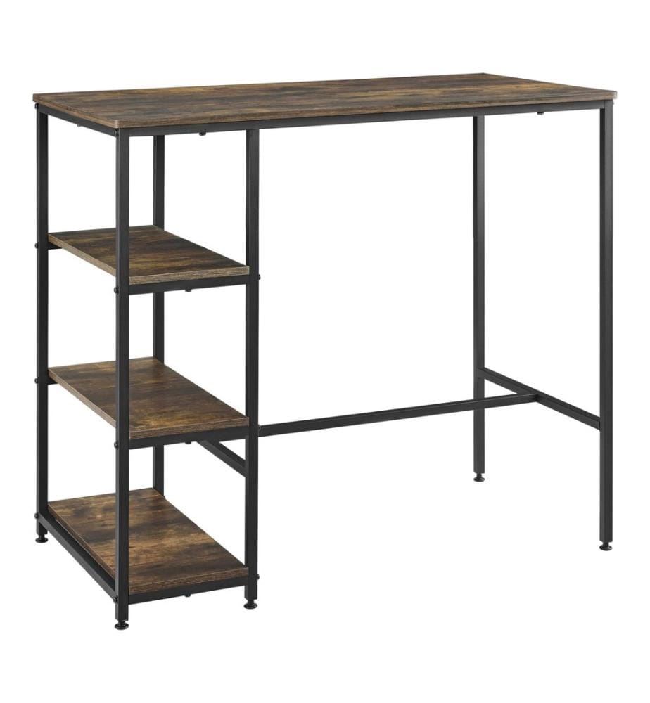 Table de bar Växjö 100x109x60 cm Bois foncé