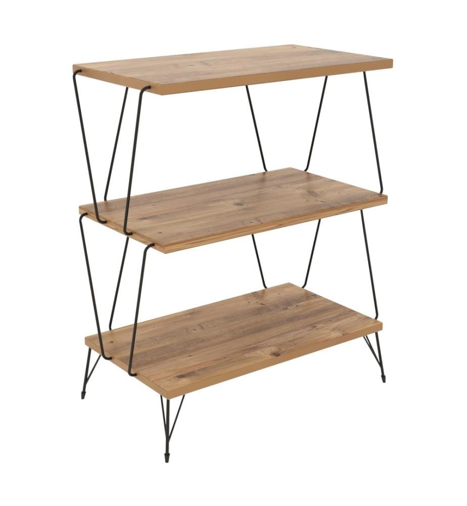 Table d'appoint avec Hairpinlegs 46x30x76 cm imitation bois