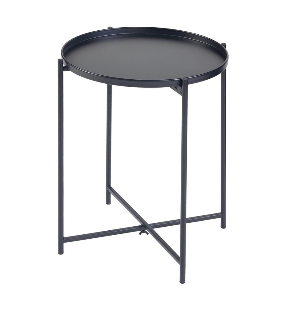Table d'appoint en métal noir