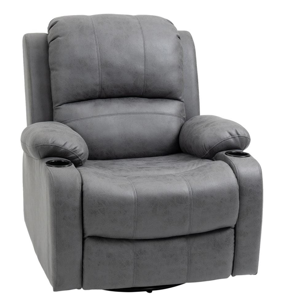 Fauteuil TV avec repose-pieds et fonction chaise longue, y compris porte-boisson