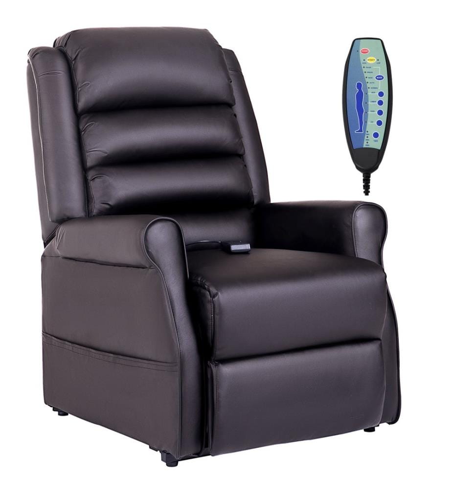 Fauteuil releveur avec massage Marron