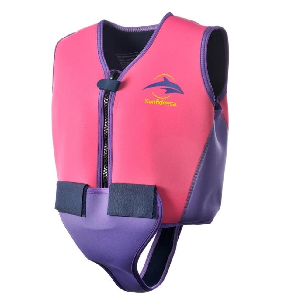 Gilet de natation rose vif 12-14 ans