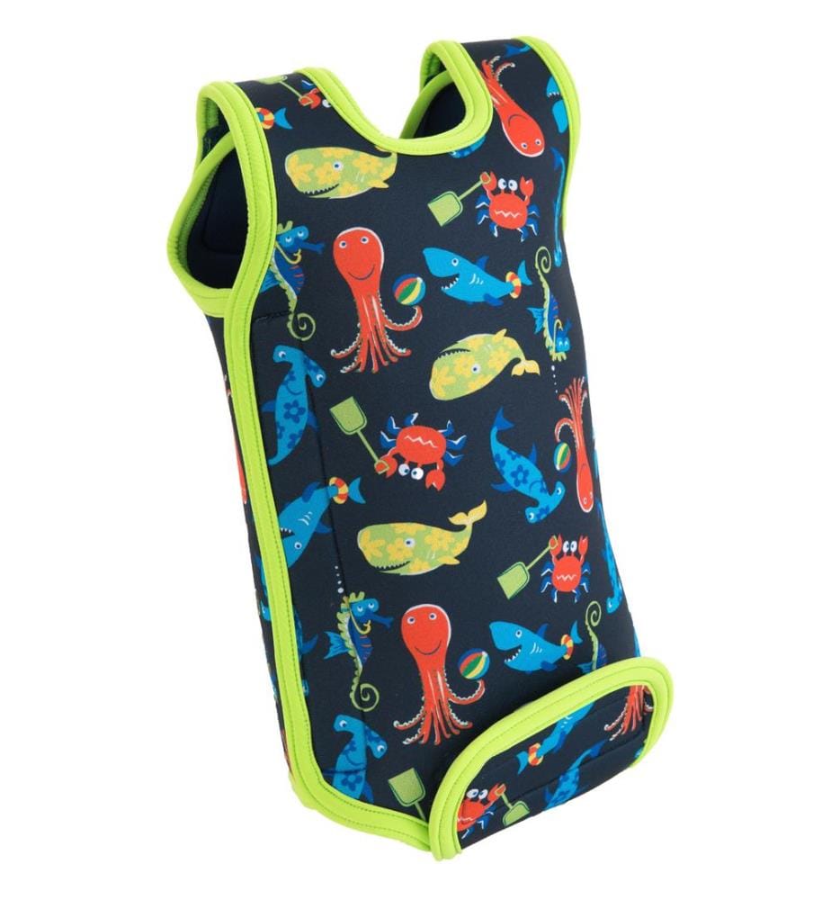 Combinaison pour bébé Babywarma animaux marins navy, 0-6 mois