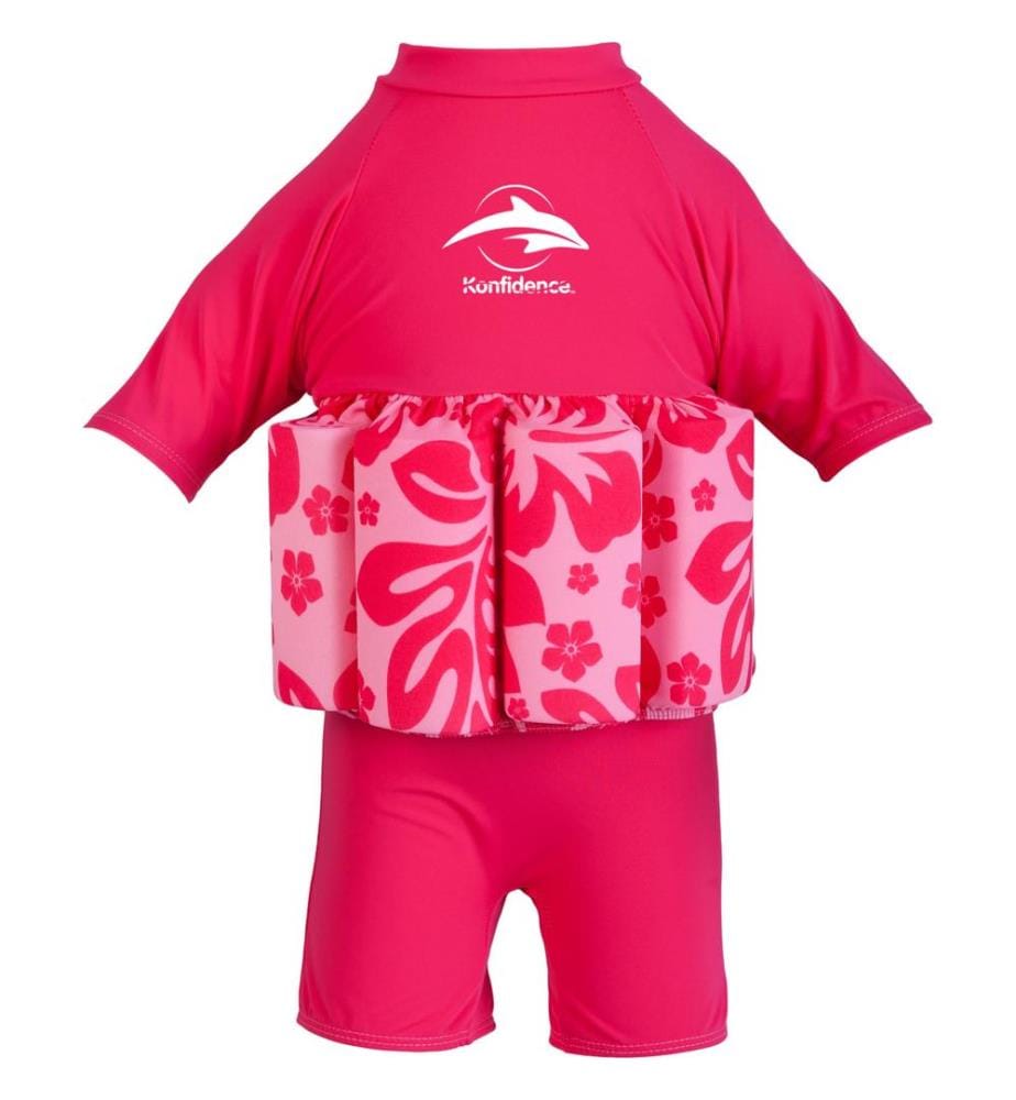 Combinaison flottante pour l'enfant hibiscus rose vif, 2-3 ans