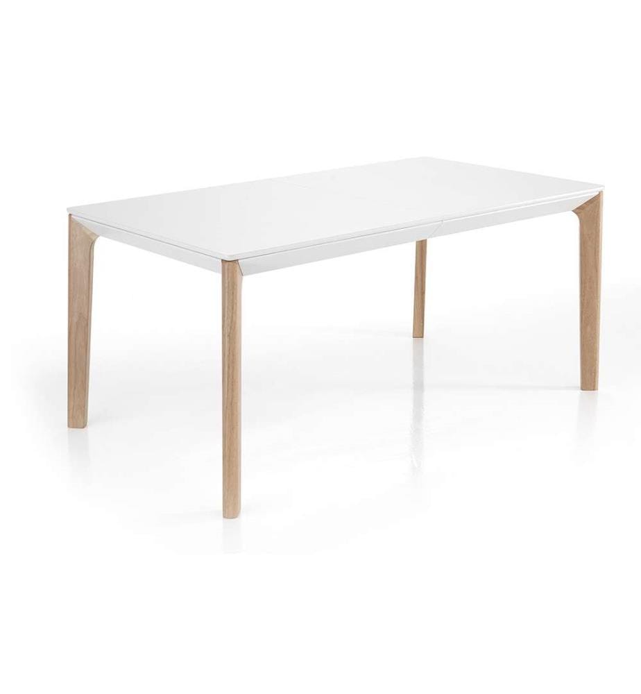 Table Extensible - Blanc et Brun