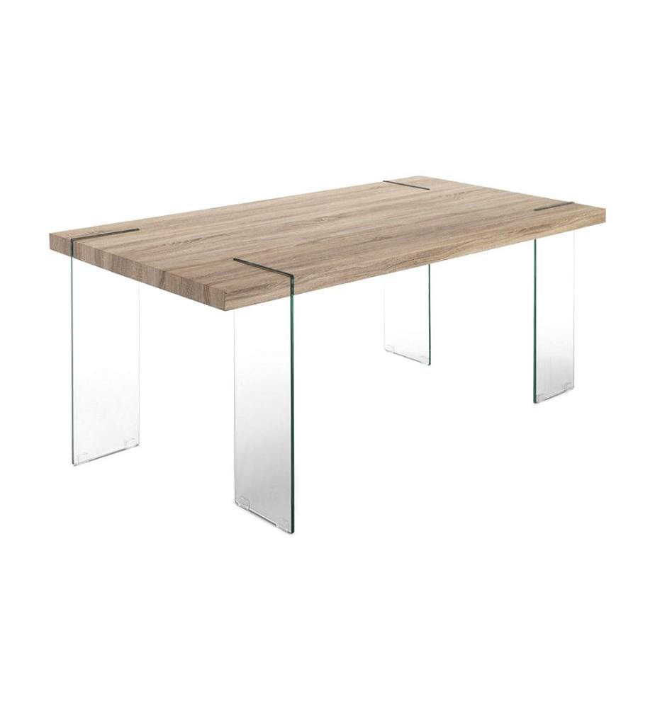 Table - Marron et Transparent