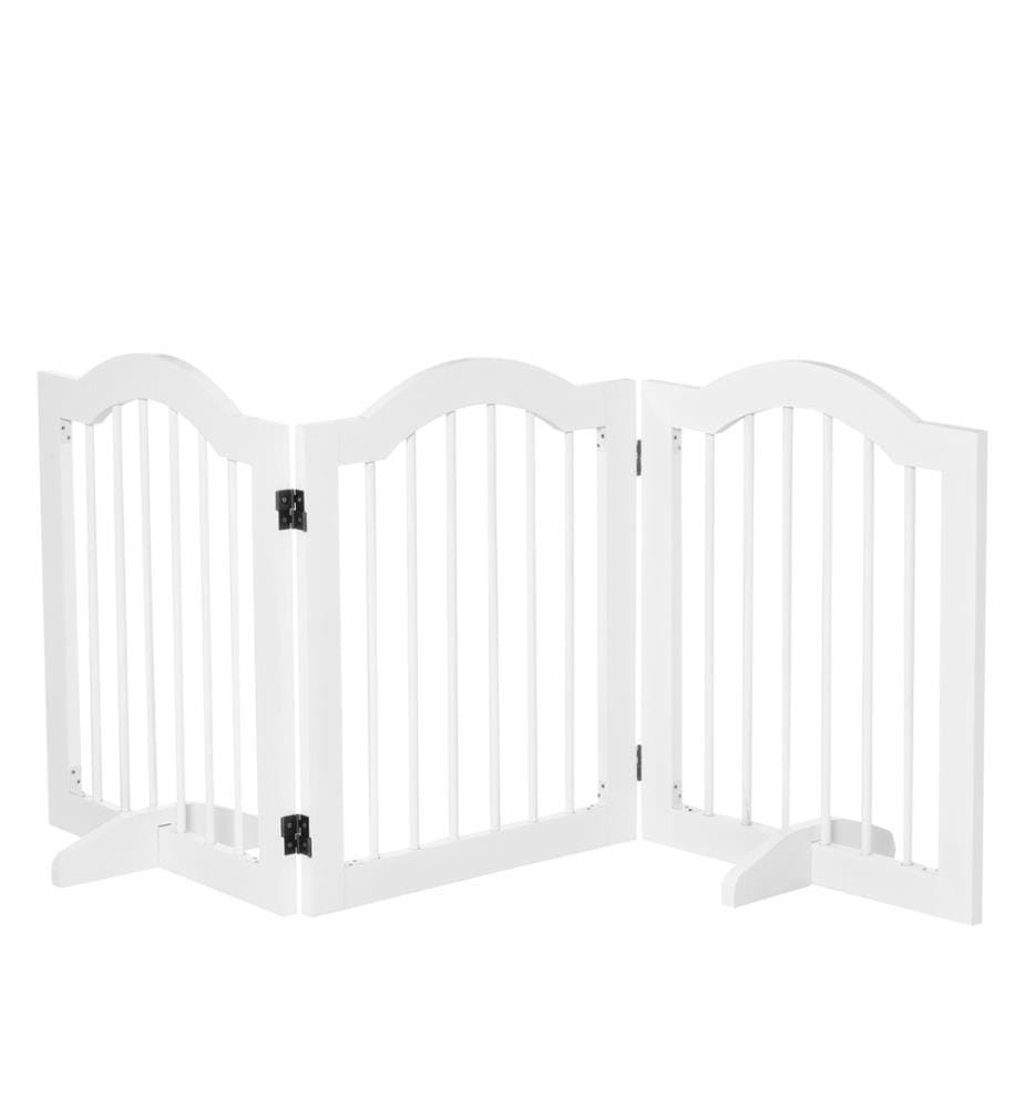 Barrière pour chiens Barrière de sécurité en 3 parties 154.5x29.5x61 cm