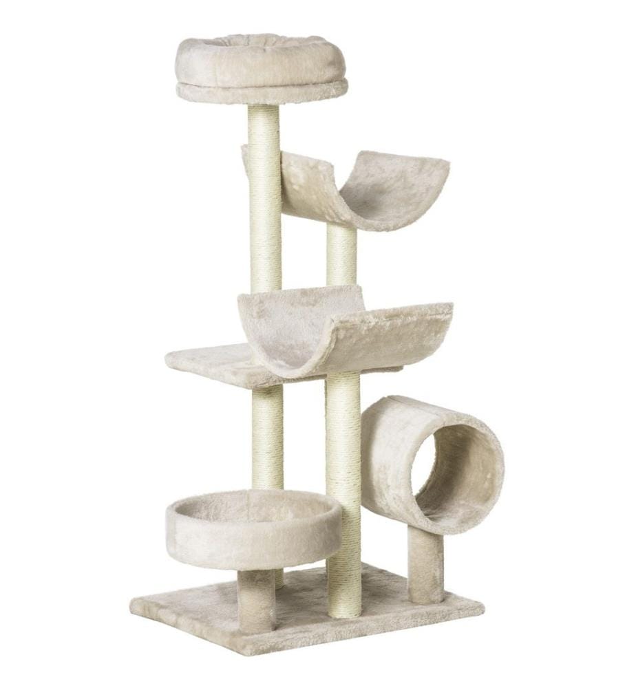 Arbre à chat Arbre à chat Jouet Tunnel L50xl40xH105 cm