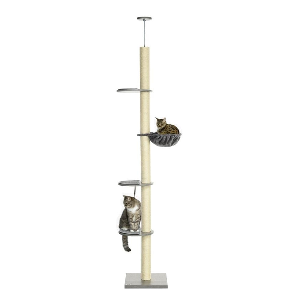 Arbre à chat hauteur plafond 230-250 cm avec hamac