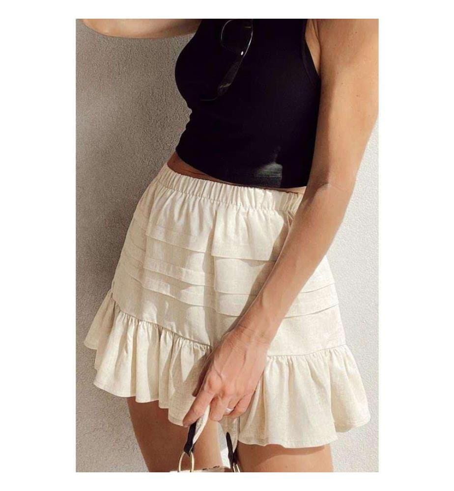 Mini-Jupe - Beige