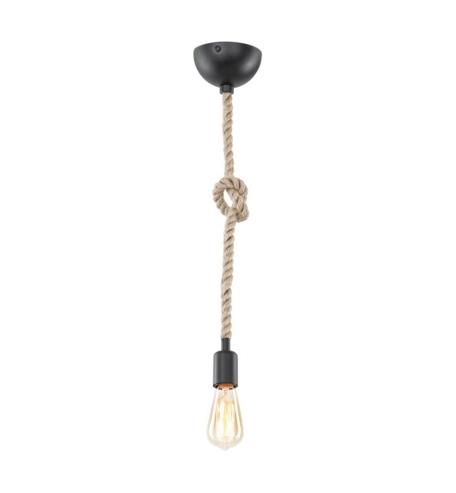 Suspension Aldershot 1-plat noir jute