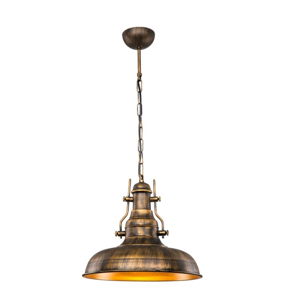 Lampe à suspendre Eastleigh E27 métal bronze antique