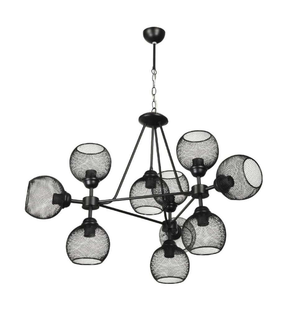Lampe à suspendre Grinstead 10-plats noir