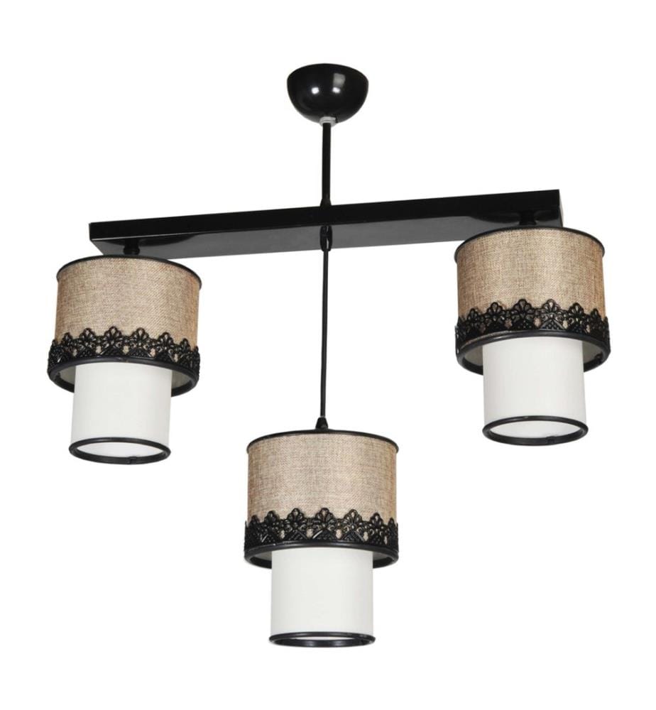 Suspension Broadstairs Noir Beige Blanc