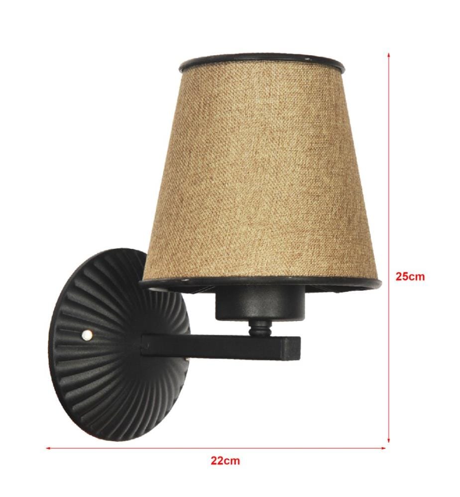 Applique Bacup 1xE27 brun-beige