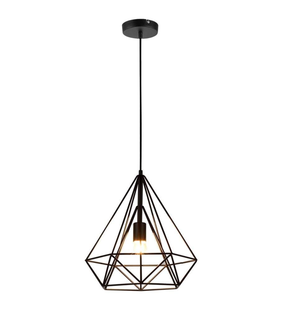 Suspension Diamond Industrial ø40 cm noir
