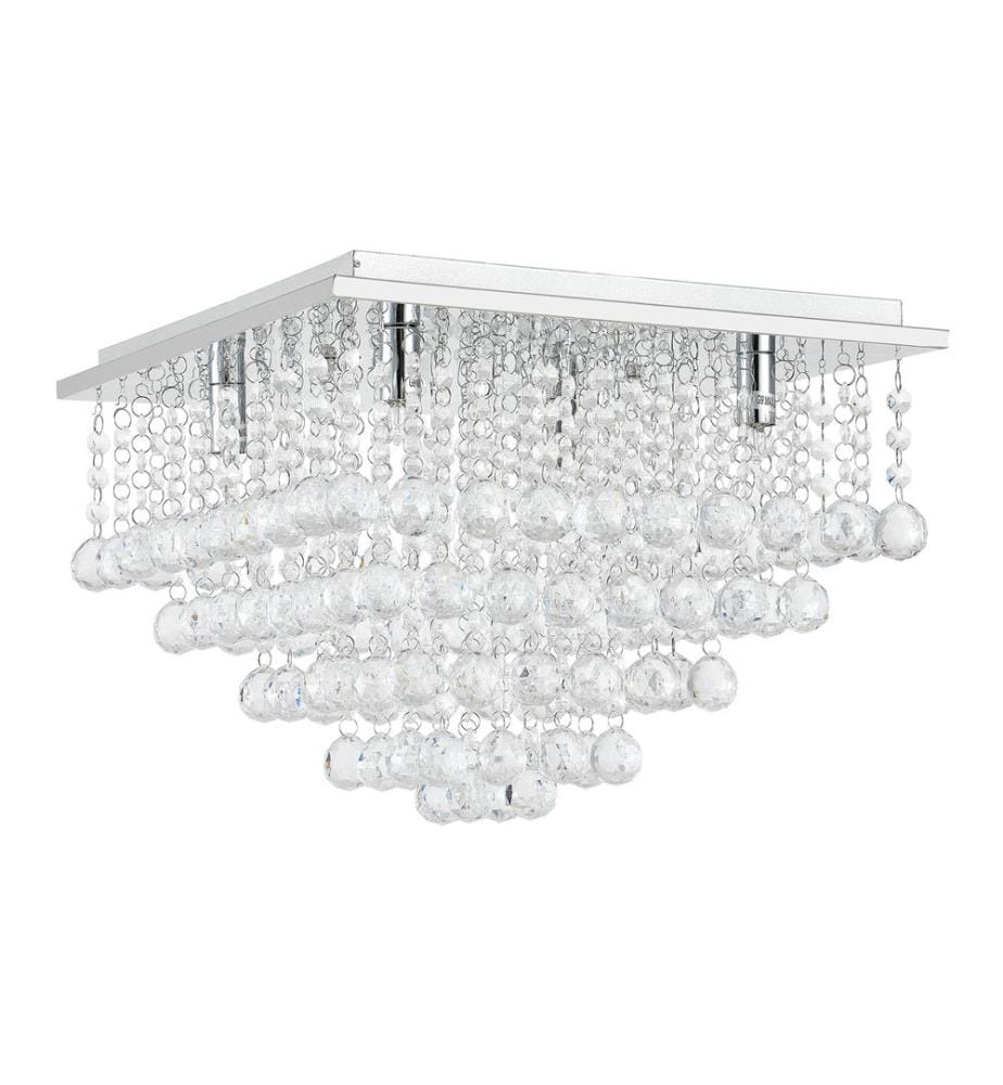 cristal Plafonnier Lustre 38x38 cm