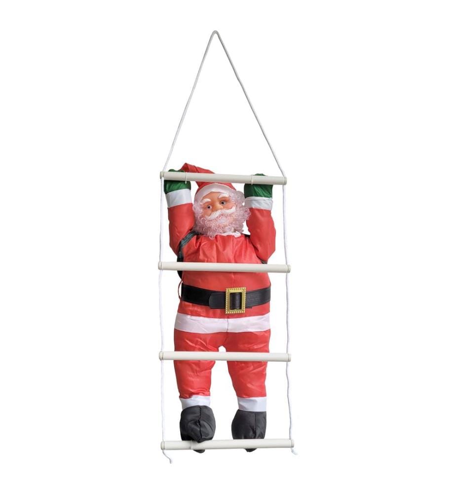 Père Noël sur échelle 125 cm