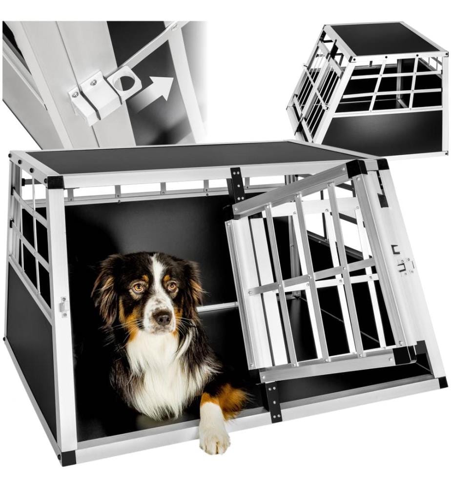 Cage de transport pour chien double dos droit - 89 x 69 x 50 cm
