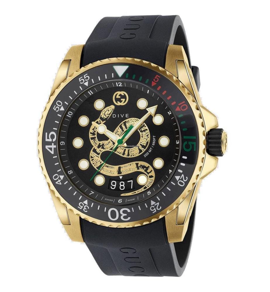 Montre à Quartz - Or et Noir