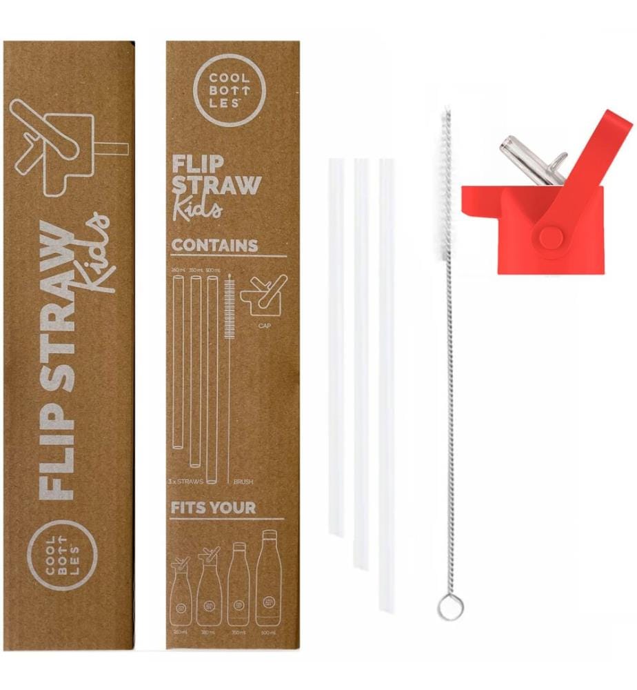 Couvercle à paille Flip Straw 260-350-500ml Pink Red