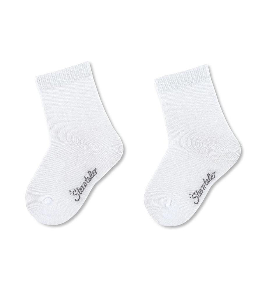 STERNTALER - Chaussettes Set de 2 pièces Uni Blanc Taille 27 - 30