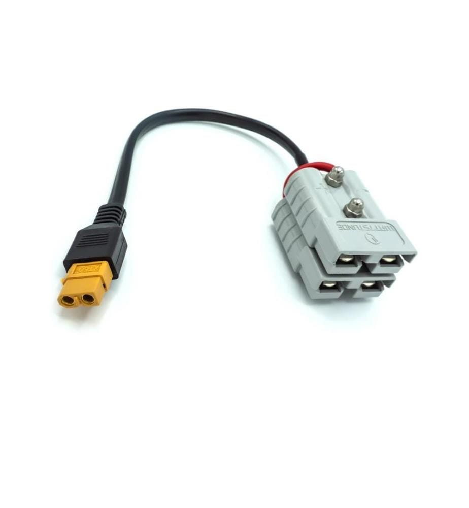 WATTSTUNDE - Câble adaptateur AK-XT60-A50.2 XT60 femelle sur 2x Anderson A50