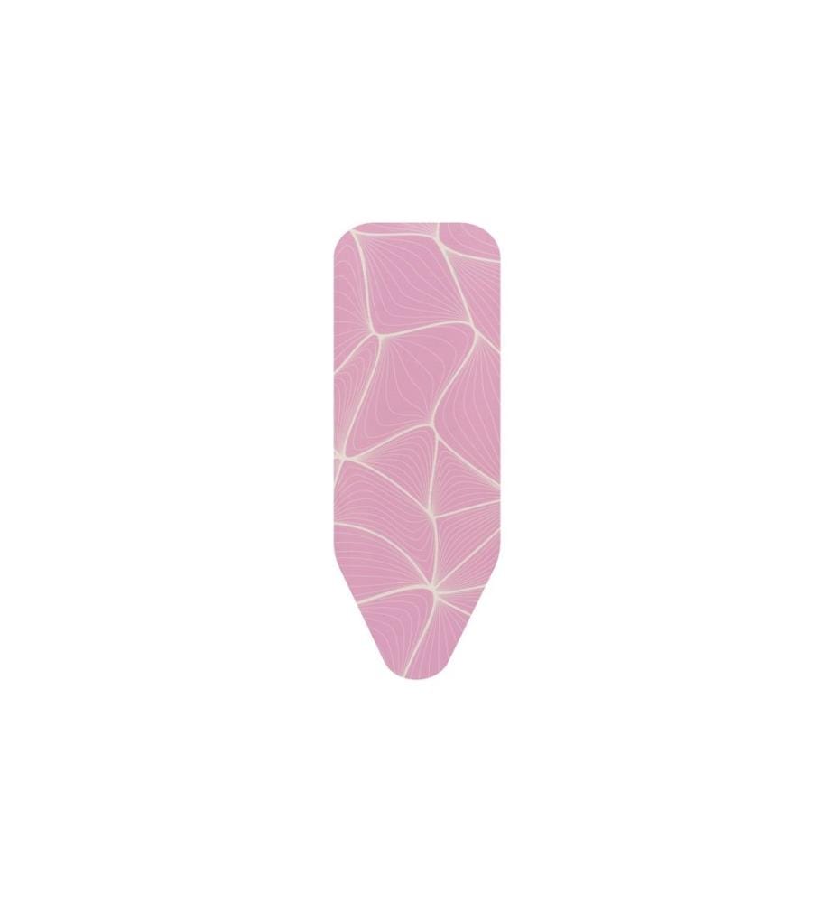 BRABANTIA - Housse de planche à repasser C avec mousse de 2 mm 124 x 45 cm, Rose