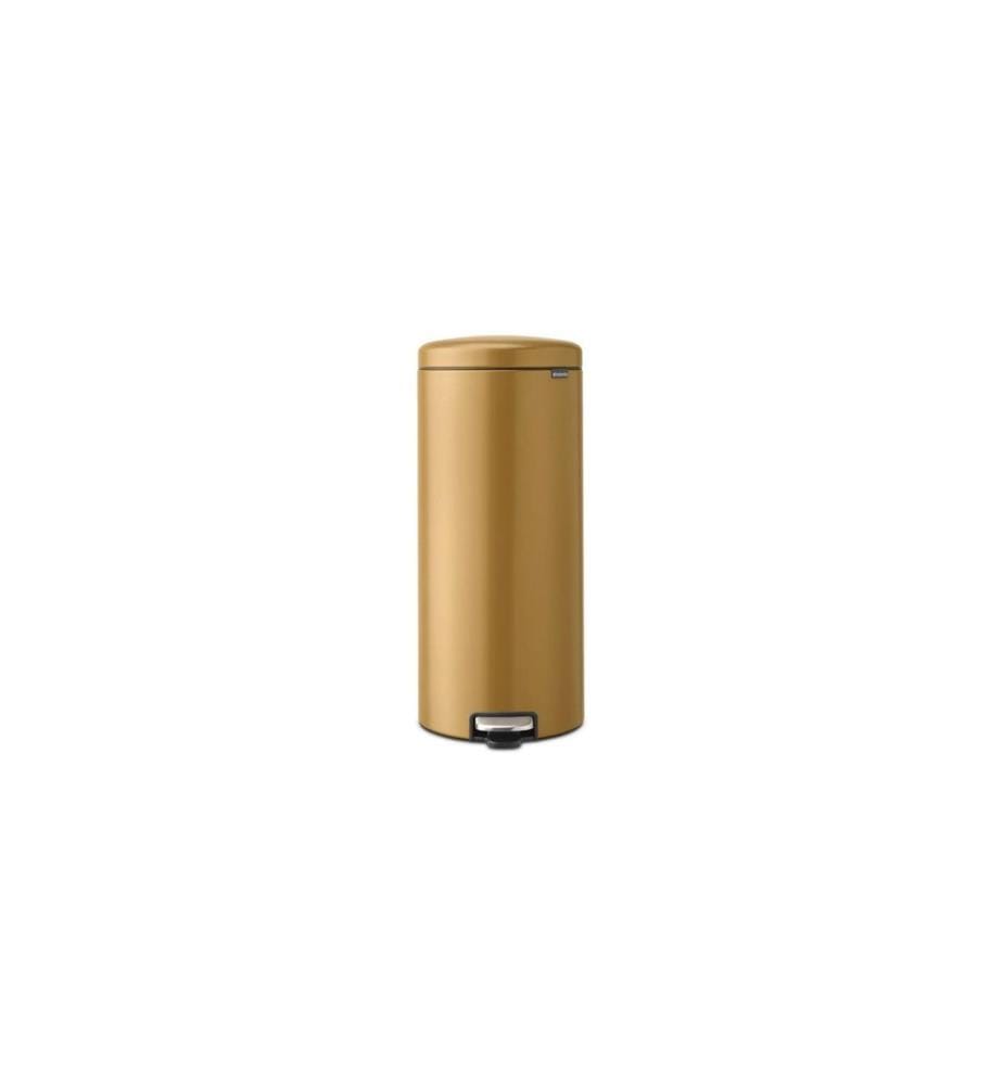 BRABANTIA - Poubelle à pédale NewIcon 30 l, Warm Gold