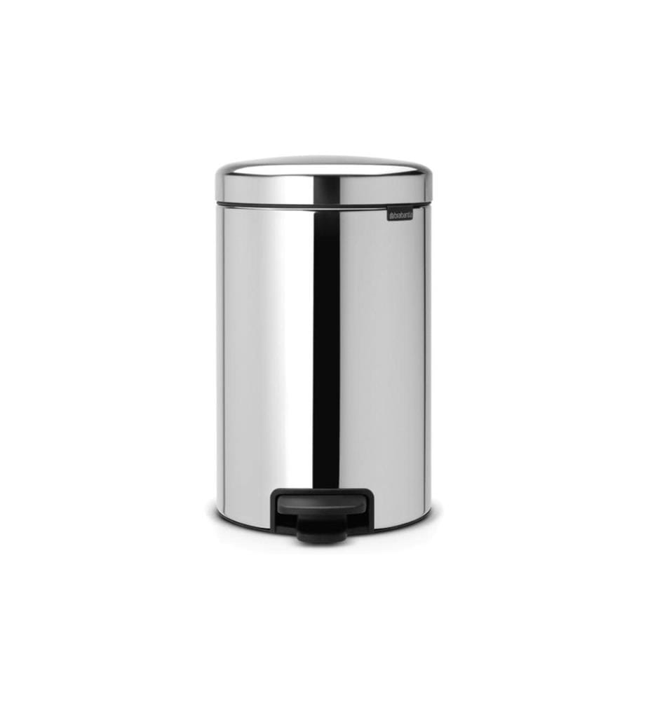 BRABANTIA - Poubelle à pédale NewIcon 12 l, Brilliant Steel