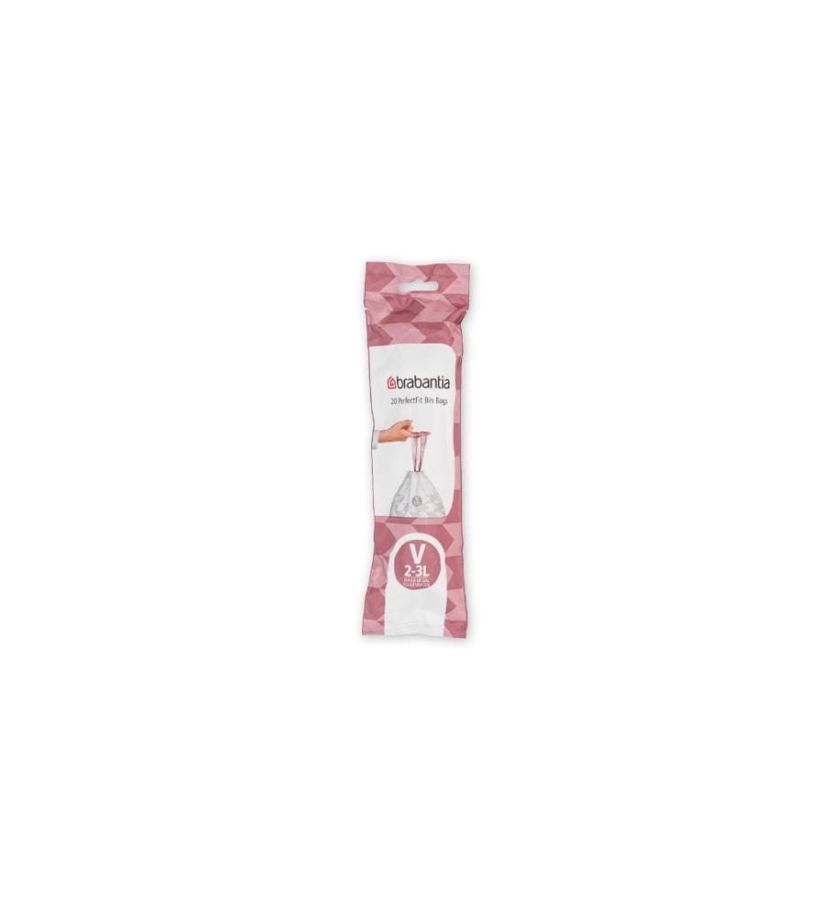 BRABANTIA - Sac à ordures ménagères PerfectFit V 3 l, 20 Pièce/s