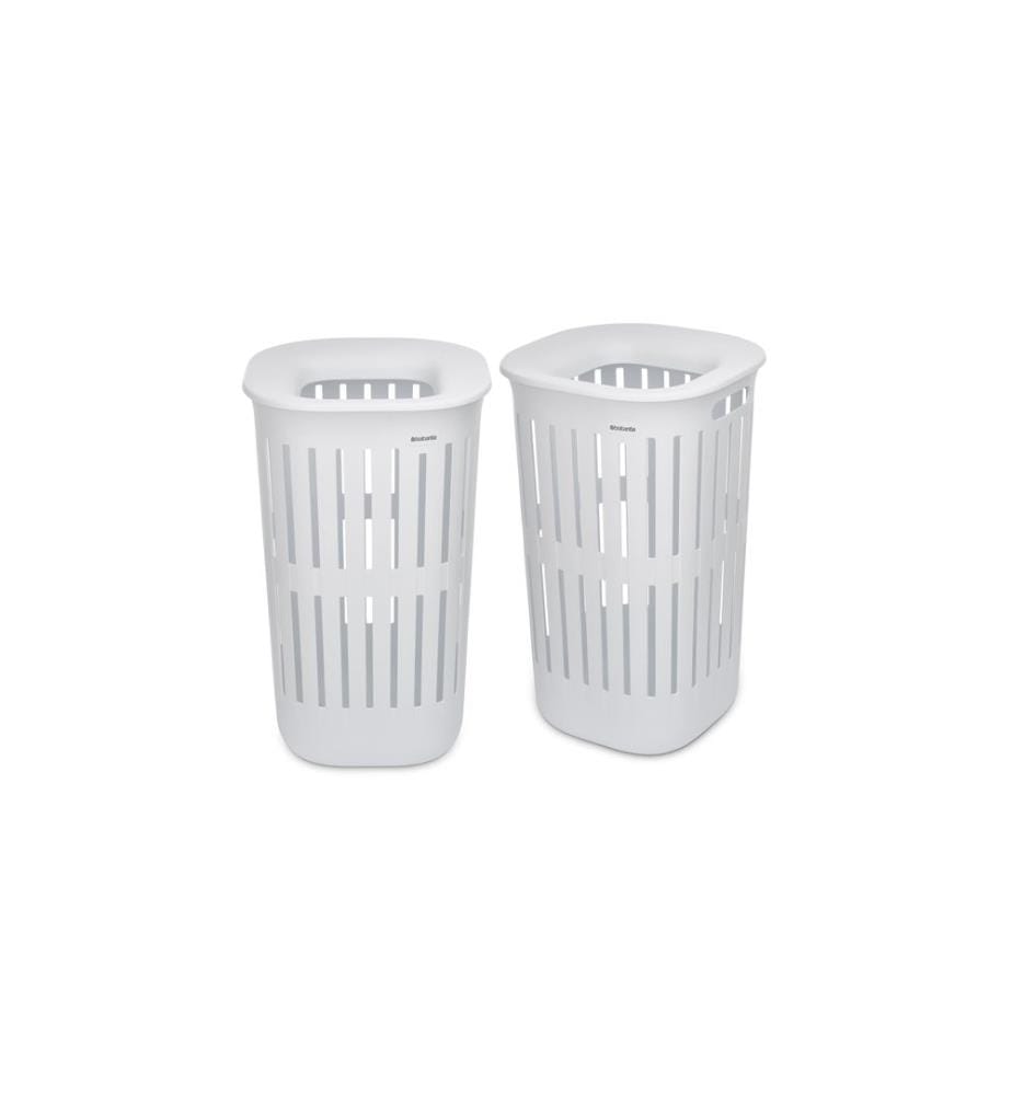 Brabantia Panier à linge Collect-It 2 x 55 l, Blanc