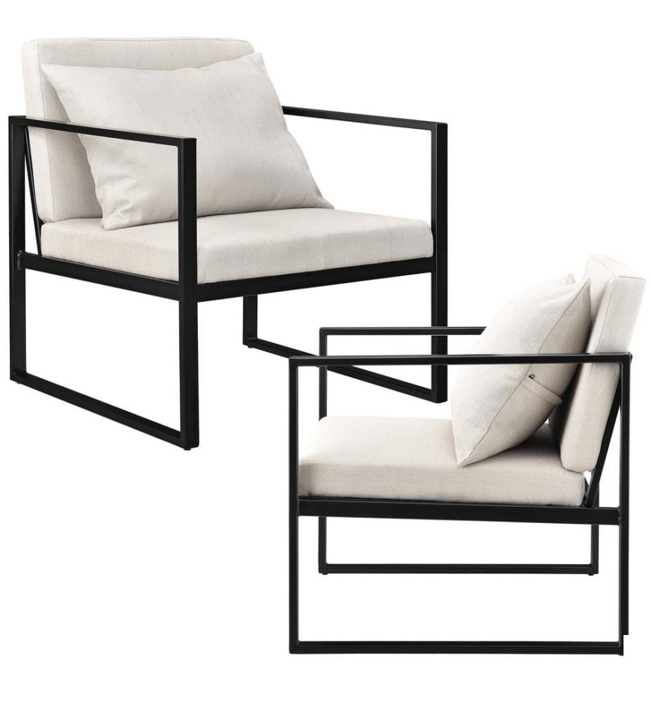 Fauteuil de salle à manger Ragusa (lot de 2) sable Fauteuil TV