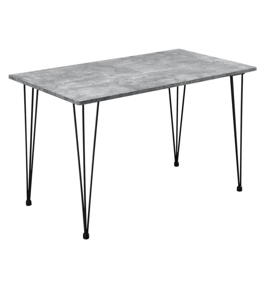 Table de salle à manger Kiel 120x70 cm aspect béton