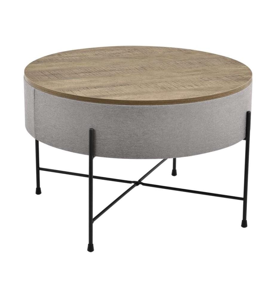 Table basse Tauranga Rond Couleurs Bois Gris