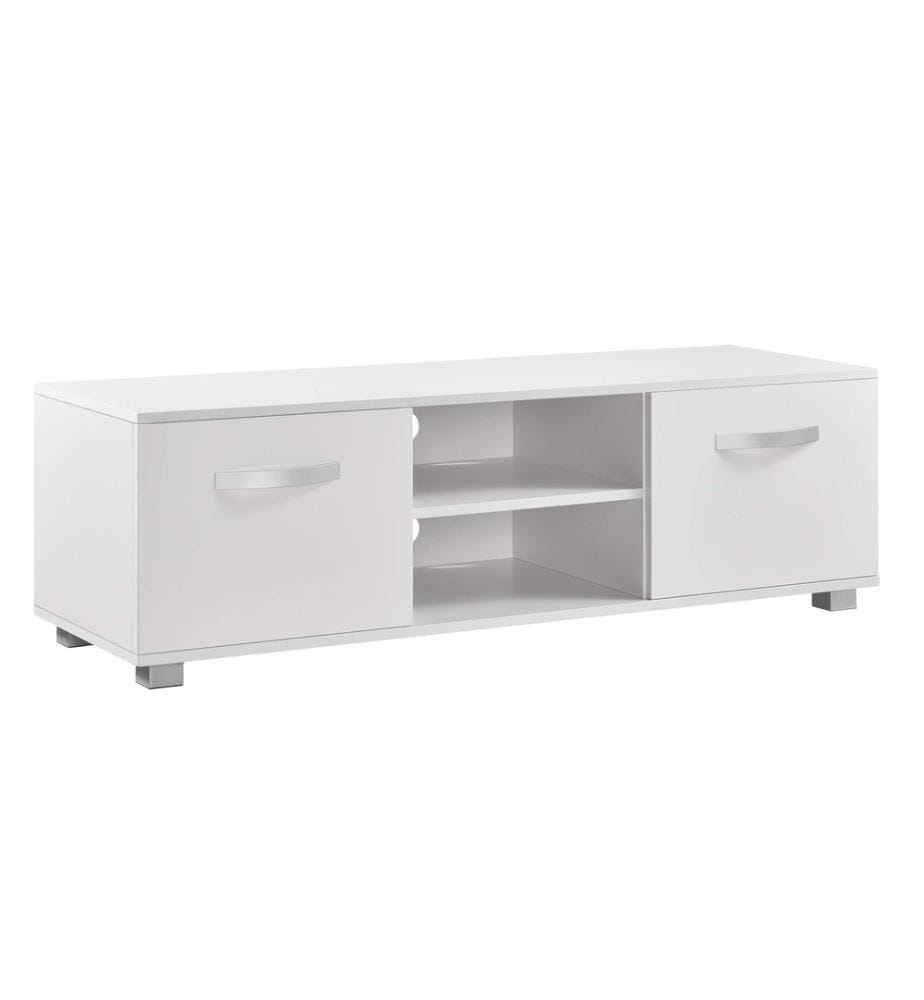Table de salon Laugar 120x40x38 cm avec portes d'armoire