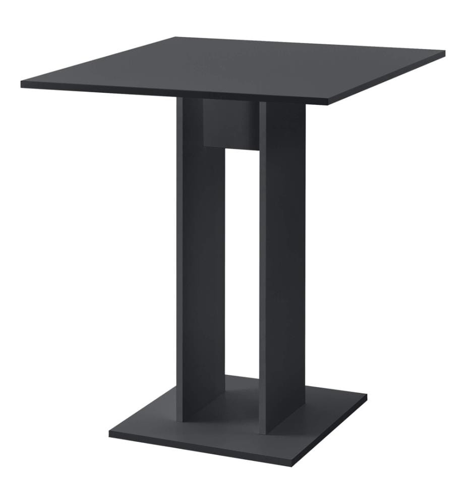 Table de salle à manger Lindesnes 65x65x78 cm Gris foncé mat