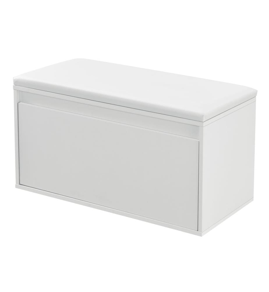 Banc Degerfors 80x39x45 cm avec tiroir Blanc