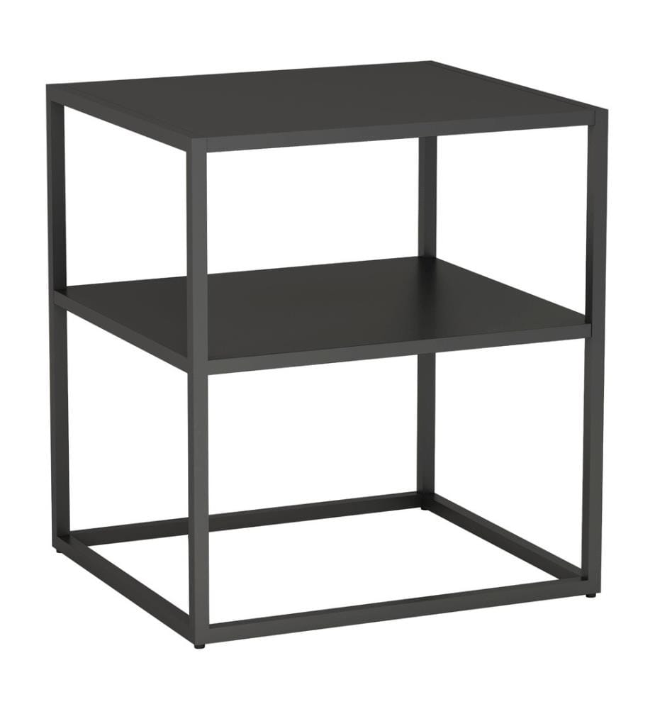Table d'appoint Raahe avec plateau Noir